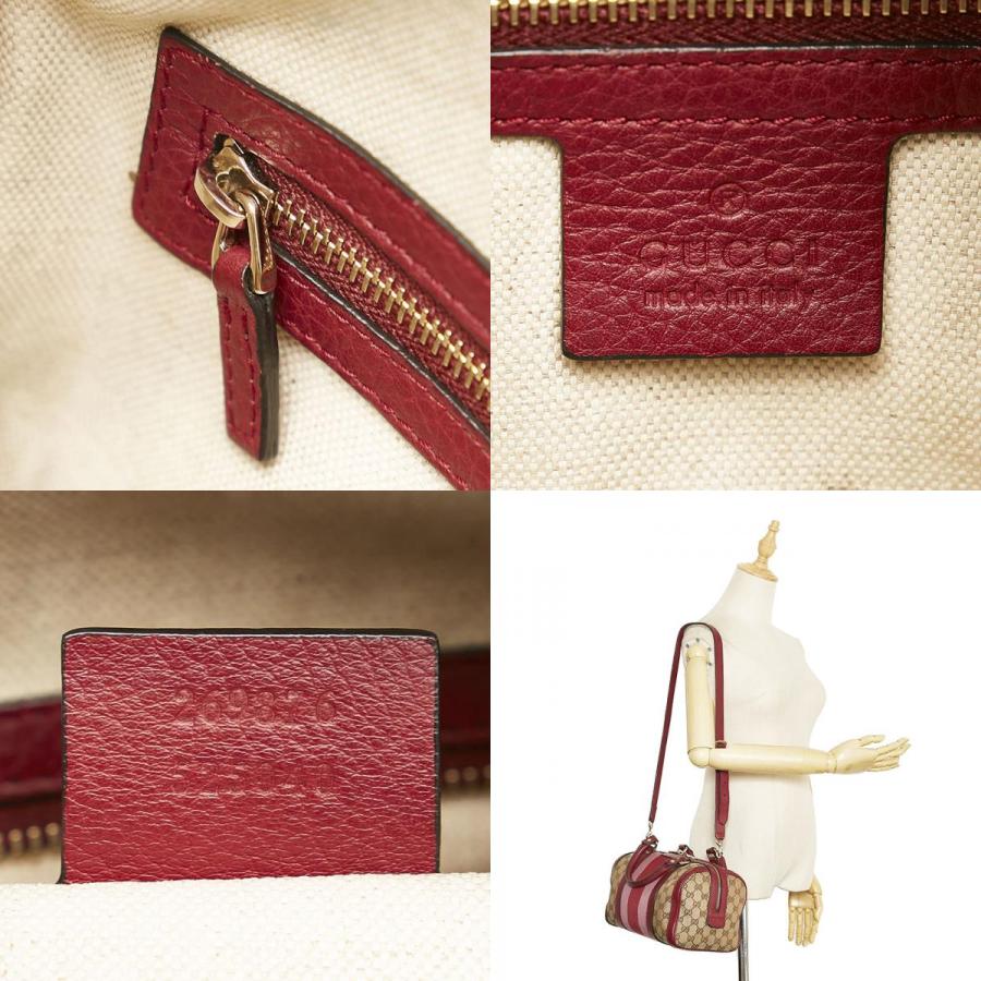グッチ 269876 シェリー2WAY ショルダー ミニボストン バッグ 茶 GUCCI（グッチ） GGキャンバス ミニボストンバッグ ショルダーバッグ