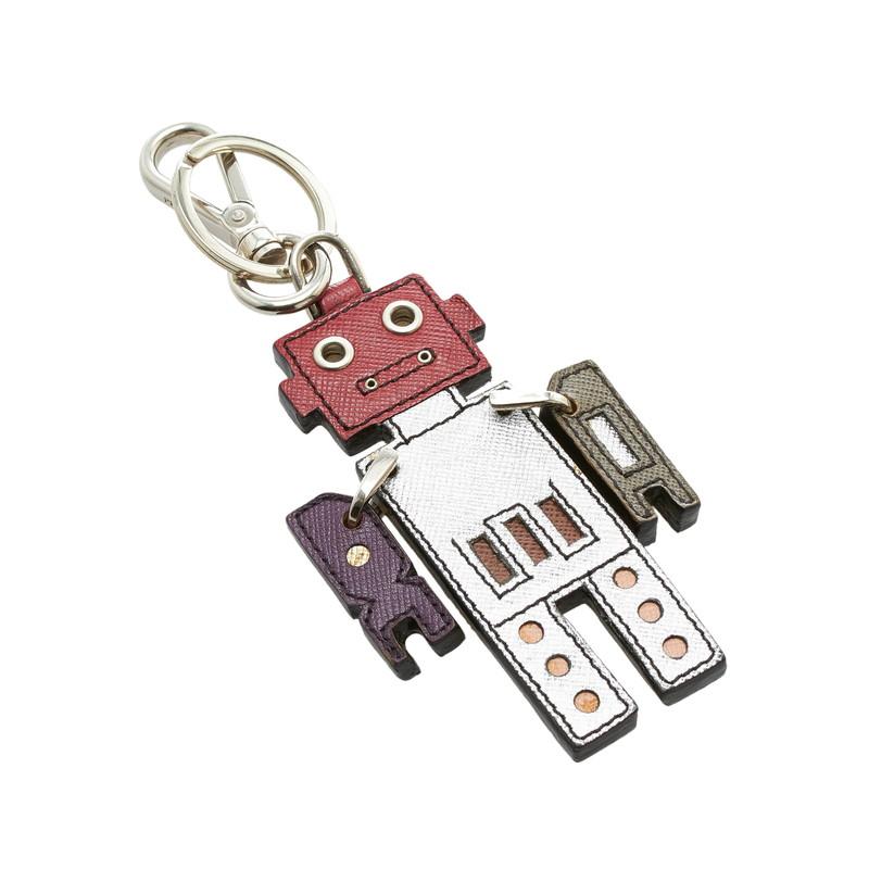 PRADA プラダ ロボット チャーム キーホルダー 2AR240 シルバー PRADA プラダ ロボット チャーム キーホルダー 2AR240 シルバー