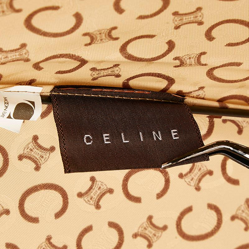 CELINE セリーヌ Cマカダム 折り畳み傘 ベージュ ブラウン CELINE セリーヌ Cマカダム 折り畳み傘 ベージュ ブラウン