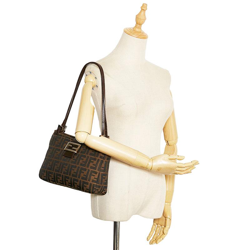 FENDI フェンディ ズッカ ハンドバッグ 26728 ブラウン