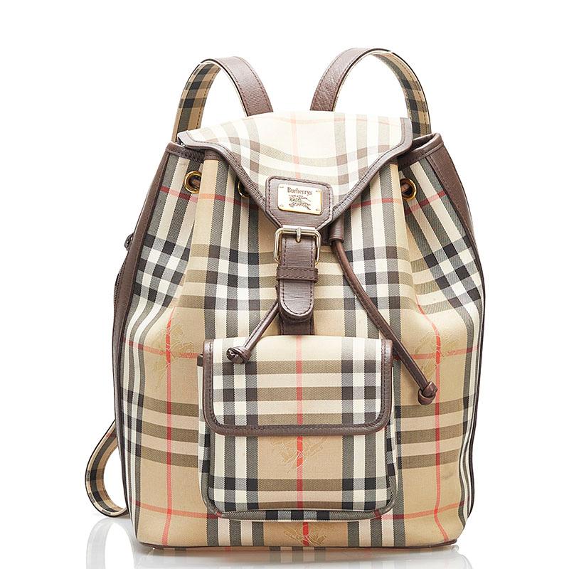 Burberry バーバリーリュック ノバチェック シャドーホース
