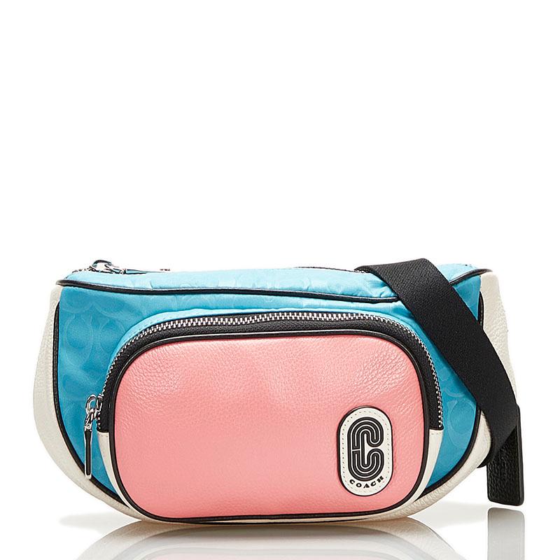 COACH（コーチ） ボディバッグ ウエストバッグ C2047 ピンク ブルー 