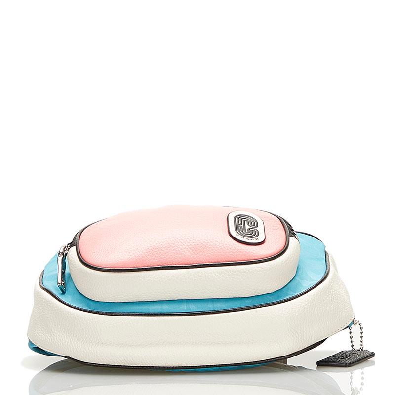 COACH（コーチ） ボディバッグ ウエストバッグ C2047 ピンク ブルー