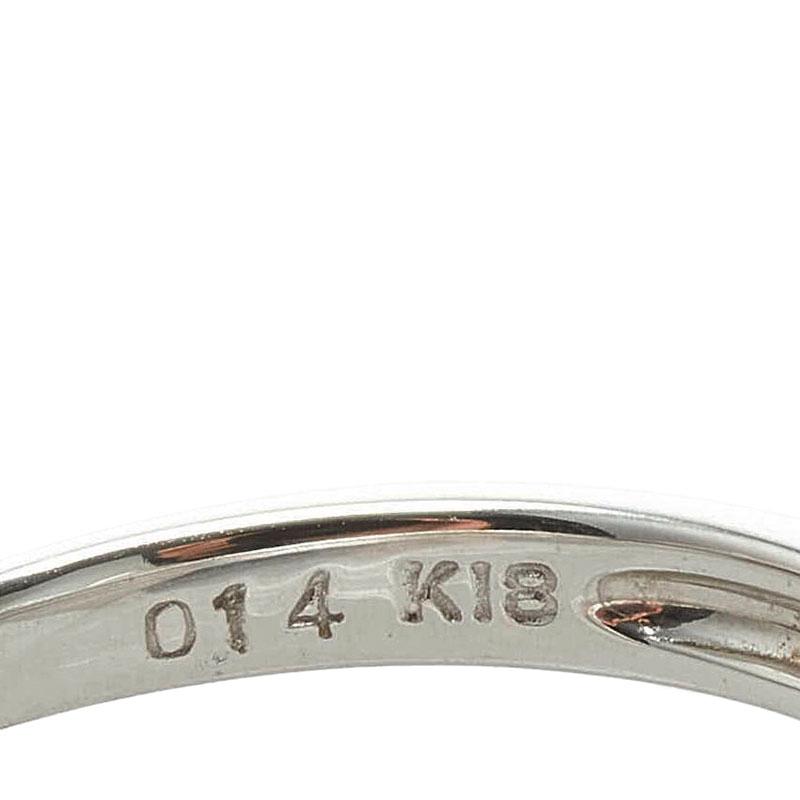 courreges クレージュ K18WG ホワイトゴールド ダイヤ0.14ct courreges クレージュ K18WG ホワイトゴールド ダイヤ0.14ct