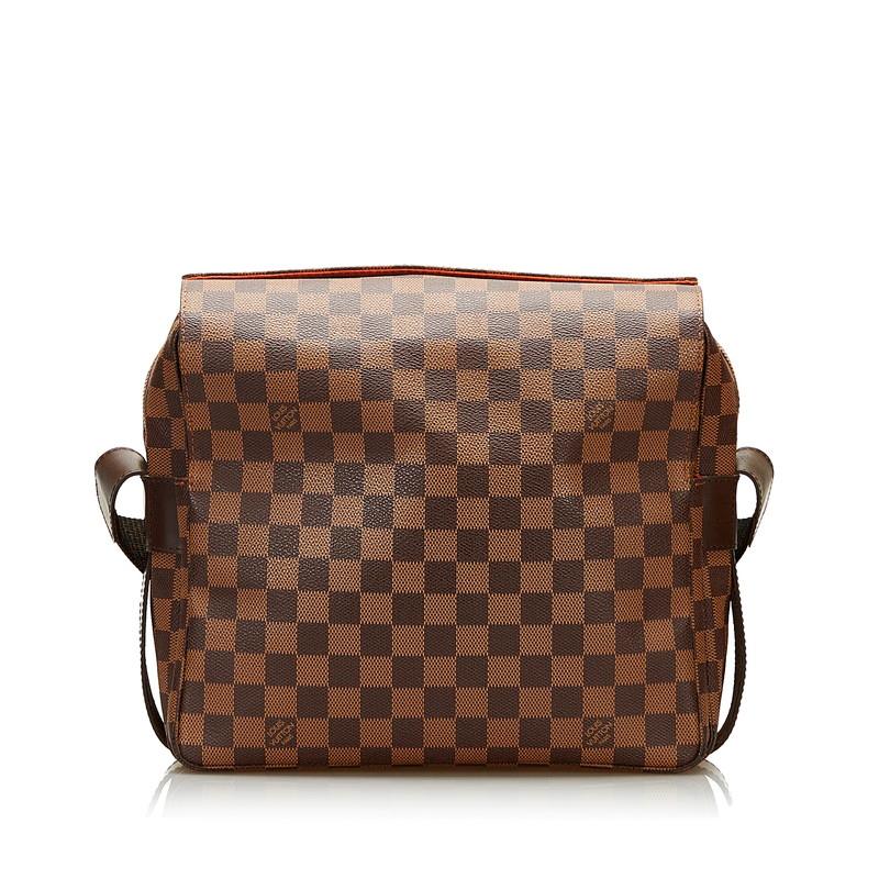 ルイ ヴィトン ダミエ ナヴィグリオ 斜め掛け ショルダーバッグ N45255 ブラウン PVC レザー レディース LOUIS VUITTON 【中古】 LOUIS VUITTON（ルイ・ヴィトン） ルイ ヴィトン ダミエ ナヴィグリオ