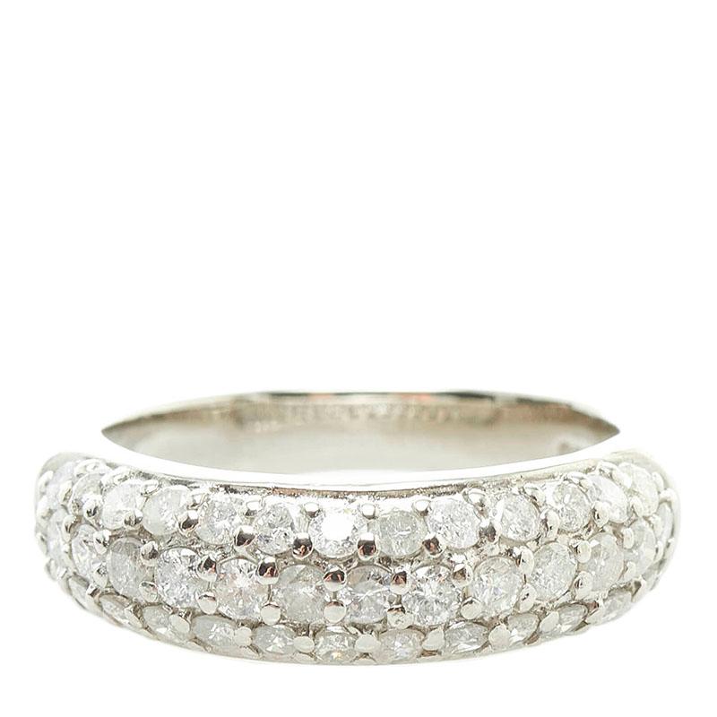 【1.00ct/Pt900/約11号】ダイヤモンドのパヴェリング 1.00ct/Pt900/約11号】ダイヤモンドのパヴェリング