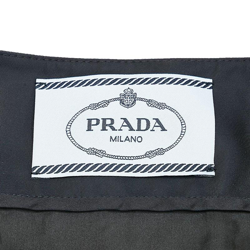PRADA（プラダ） ノースリーブ ビジュー ワンピース ブラック
