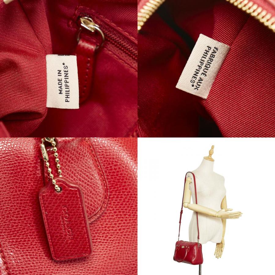 良品『USED』 COACH コーチ 2wayショルダー F1521-F33329 ショルダーバッグ レザー レッド【中古】 COACH - 良品『USED』 COACH コーチ 2wayショルダー F1521-F33329