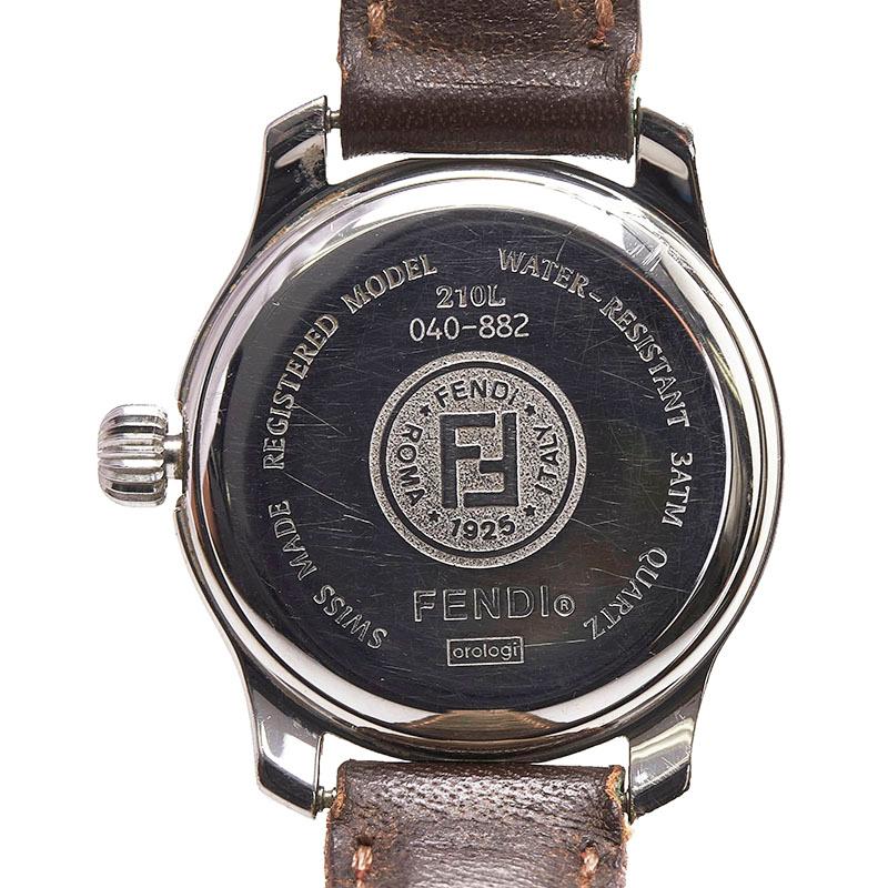 FENDI フェンディ 美品 腕時計 クォーツ ステンレススチール 210L FENDI フェンディ 腕時計 ステンレススチール 210L クオーツ