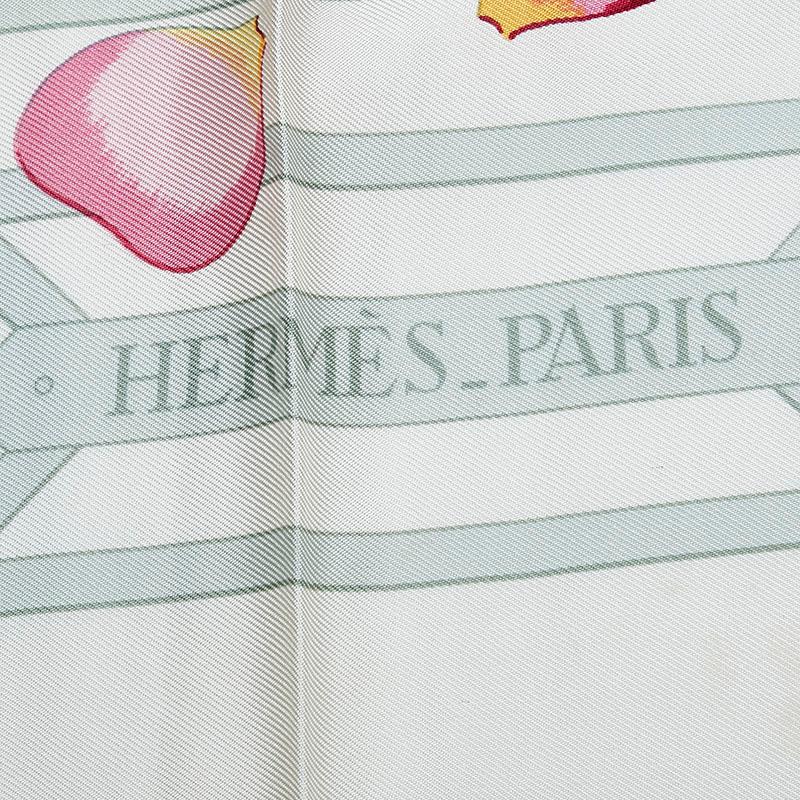 HERMES エルメス カレ90 ROSERAIE バラ園 スカーフ グリーン HERMES エルメス カレ90 ROSERAIE バラ園 スカーフ グリーン