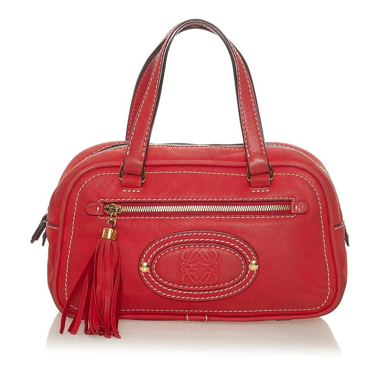 LOEWE ロエベ マドリード アナグラム タッセル ハンドバッグ LOEWE ロエベ マドリード アナグラム タッセル ハンドバッグ