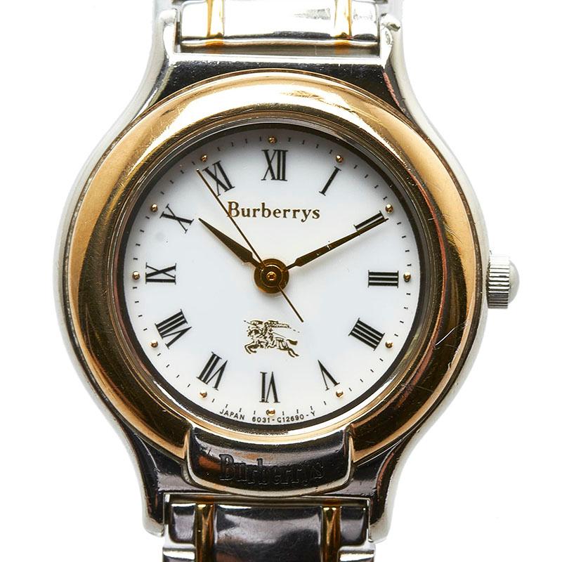 BURBERRY バーバリー 腕時計 GN‐4‐S クオーツ ホワイト文字盤 BURBERRY バーバリー 腕時計 GN‐4‐S クオーツ ホワイト文字盤