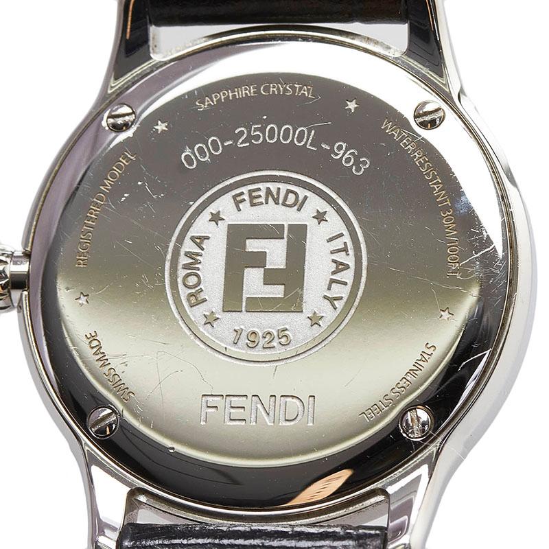 【FENDI】フェンディ ズッカ 720L ステンレススチール クオーツ アナログ表示 レディース 白文字盤 腕時計 FENDI（フェンディ） ジャイロ ズッカ柄 腕時計 ステンレススチール