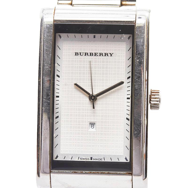 バーバリー 腕時計 BU1413 クオーツ シルバー文字盤 ステンレス  