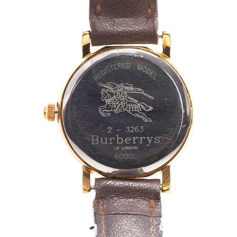 BURBERRY バーバリー 腕時計 6000L クオーツ アイボリー文字盤 BURBERRY バーバリー 腕時計 6000L クオーツ アイボリー文字盤