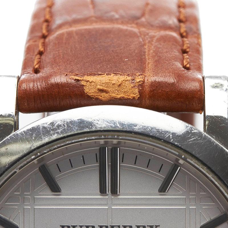 BURBERRY バーバリー ベルト(社外品) 腕時計 クオーツ ホワイト BURBERRY バーバリー ベルト(社外品) 腕時計 クオーツ ホワイト