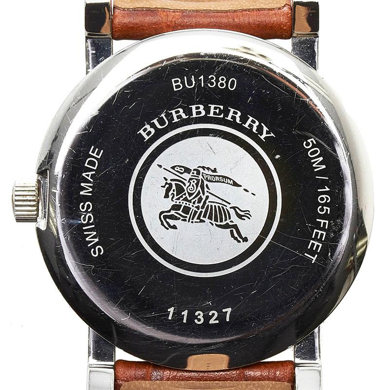 BURBERRY バーバリー ベルト(社外品) 腕時計 クオーツ ホワイト BURBERRY バーバリー ベルト(社外品) 腕時計 クオーツ ホワイト