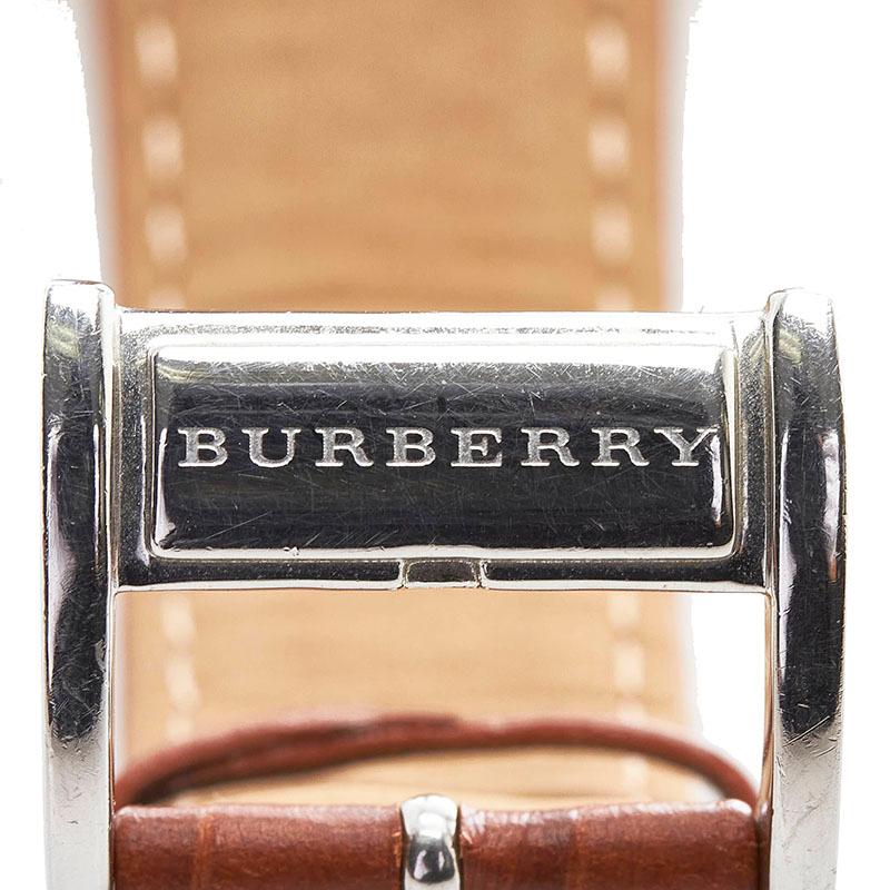 BURBERRY バーバリー ベルト(社外品) 腕時計 クオーツ ホワイト BURBERRY バーバリー ベルト(社外品) 腕時計 クオーツ ホワイト