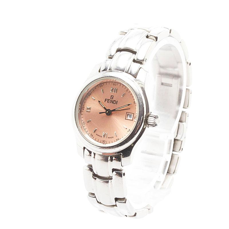 美品＆希少 FENDIフェンディ レディース腕時計210L ピンク キュート FENDI フェンディ 腕時計 210L クオーツ ピンク文字盤