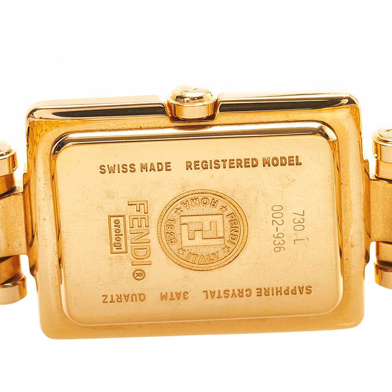 FENDI フェンディ 1Pダイヤ 腕時計 730L クオーツ ゴールド文字 FENDI フェンディ 1Pダイヤ 腕時計 730L クオーツ ゴールド文字