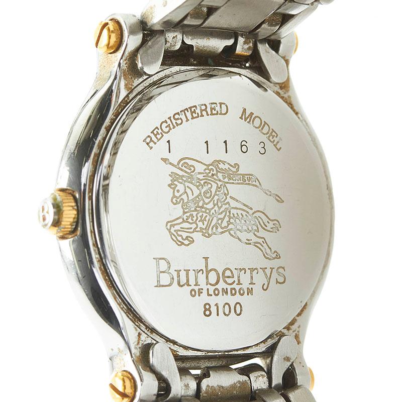 BURBERRY バーバリー 腕時計 8100 クオーツ ホワイト文字盤 BURBERRY バーバリー 腕時計 8100 クオーツ ホワイト文字盤