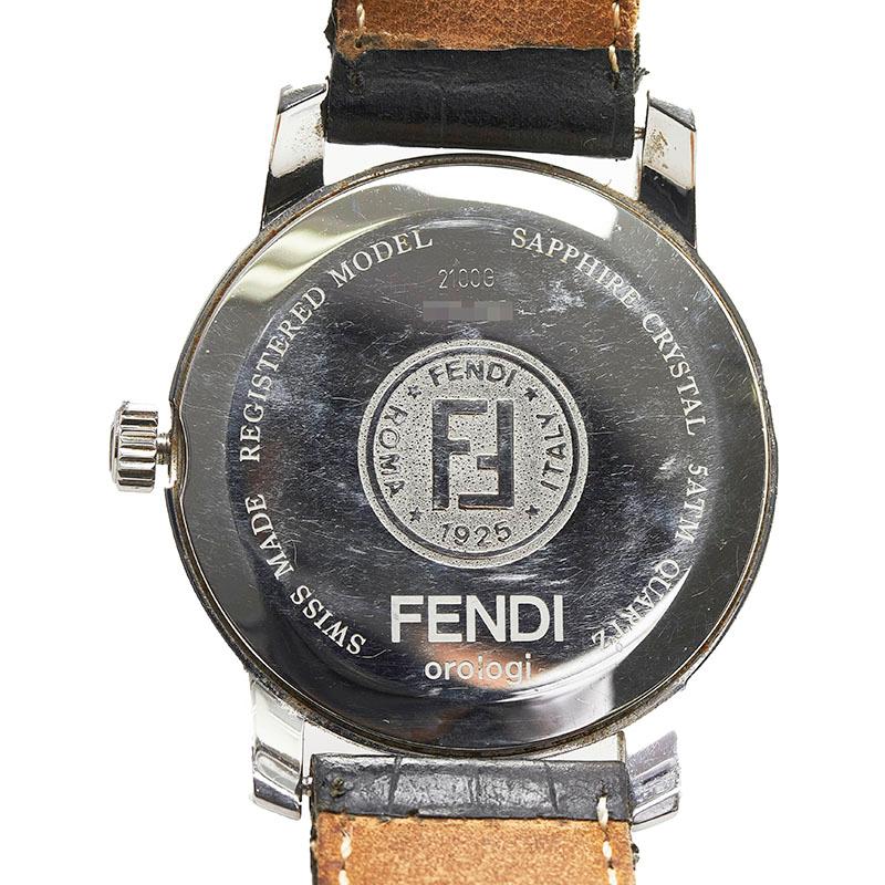 FENDI フェンディ 腕時計 2100G クオーツ ブラック文字盤 FENDI フェンディ 腕時計 2100G クオーツ ブラック文字盤