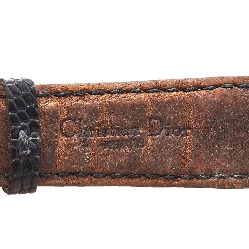 ディオール 腕時計 D82-150 クオーツ ブラック文字盤 ステンレス