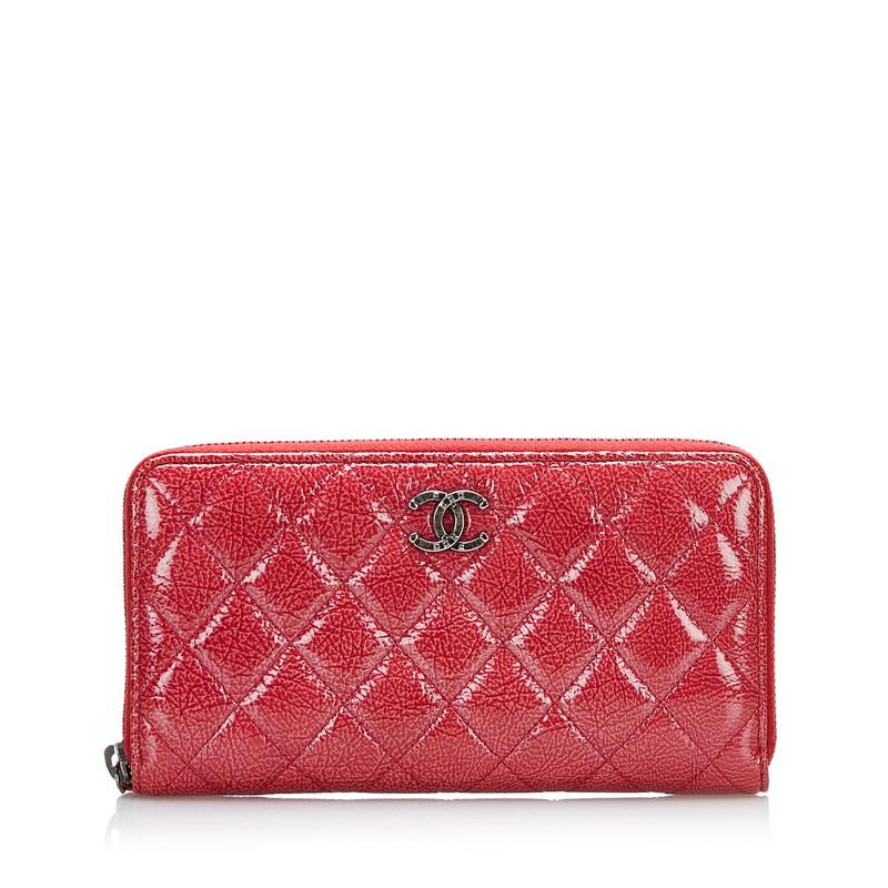 CHANEL（シャネル） マトラッセ ココマーク ラウンドファスナー 長財布 