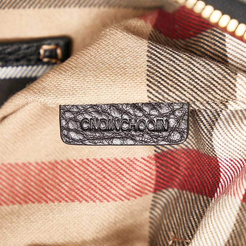 BURBERRY（バーバリー） トートバッグ ブラック ナイロン レザー