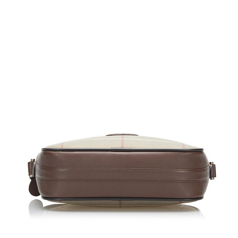 BURBERRY（バーバリー） チェック ショルダーバッグ カーキ ブラウン