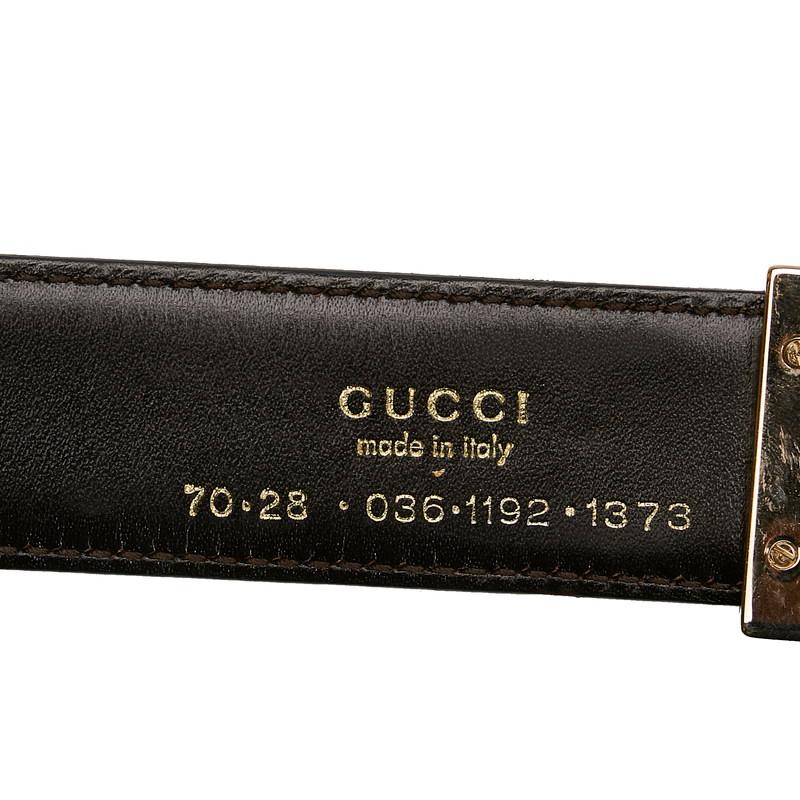 最終価格〙GUCCI バックル268236　カラー:ブラック レクタングル バックル付き リバーシブル ベルトブラック GG