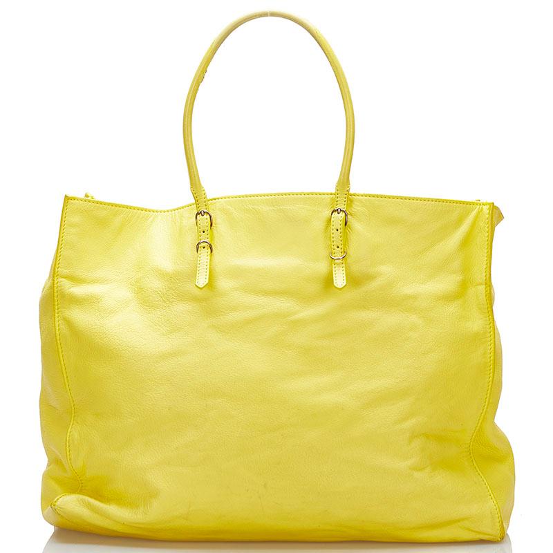 BALENCIAGA トートバッグ ペーパー A5 イエロー