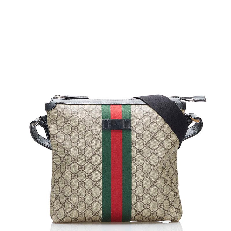 美品 Gucci グッチ ボディバッグ GG 斜め掛け◎ シェリーライン グッチ(GUCCI)グッチ シェリーライン GGキャンバス ウエストバッグ