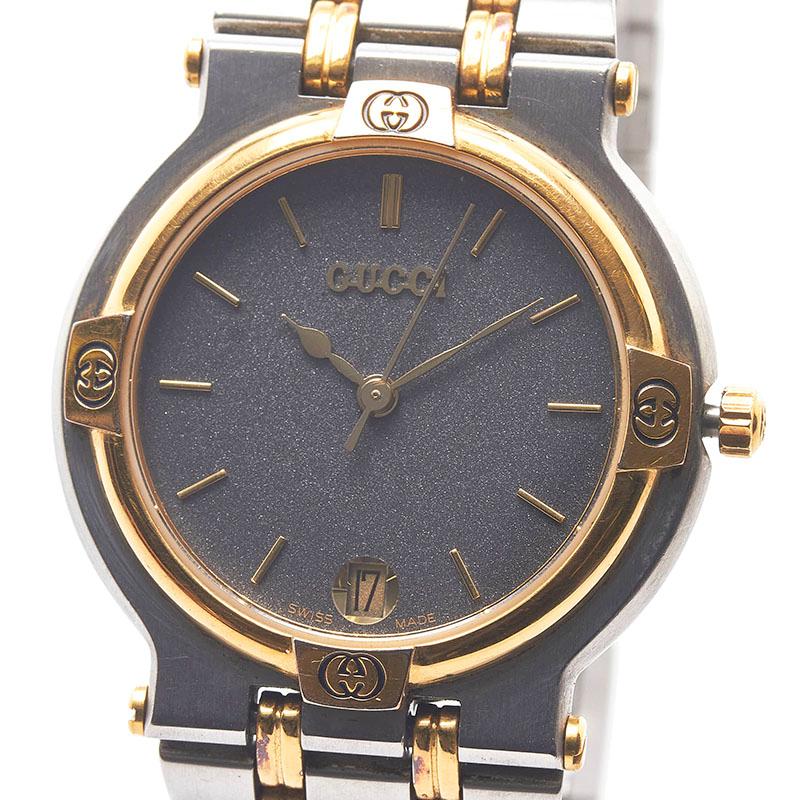 GUCCI（グッチ） コンビ 腕時計 9000M クオーツ グレー文字盤