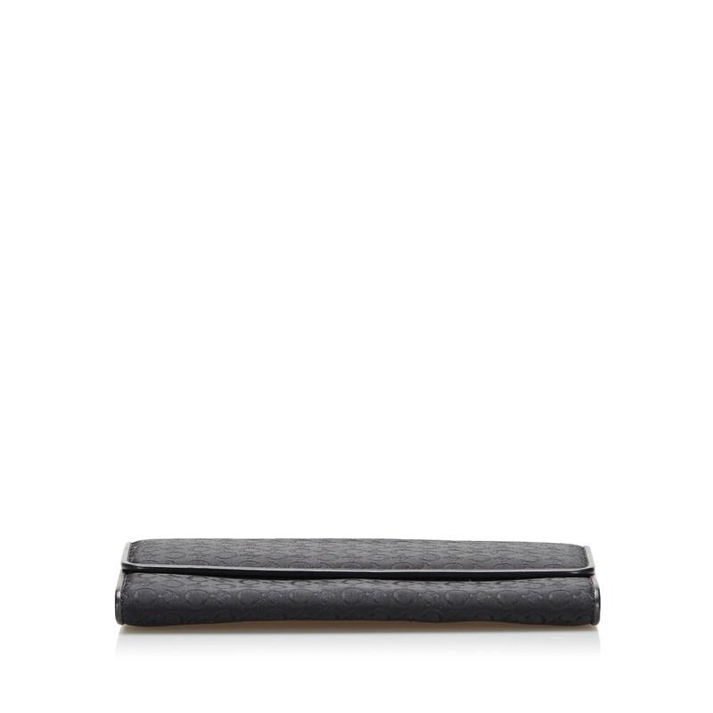 CELINE（セリーヌ） Cマカダム 長財布 ブラック キャンバス レザー