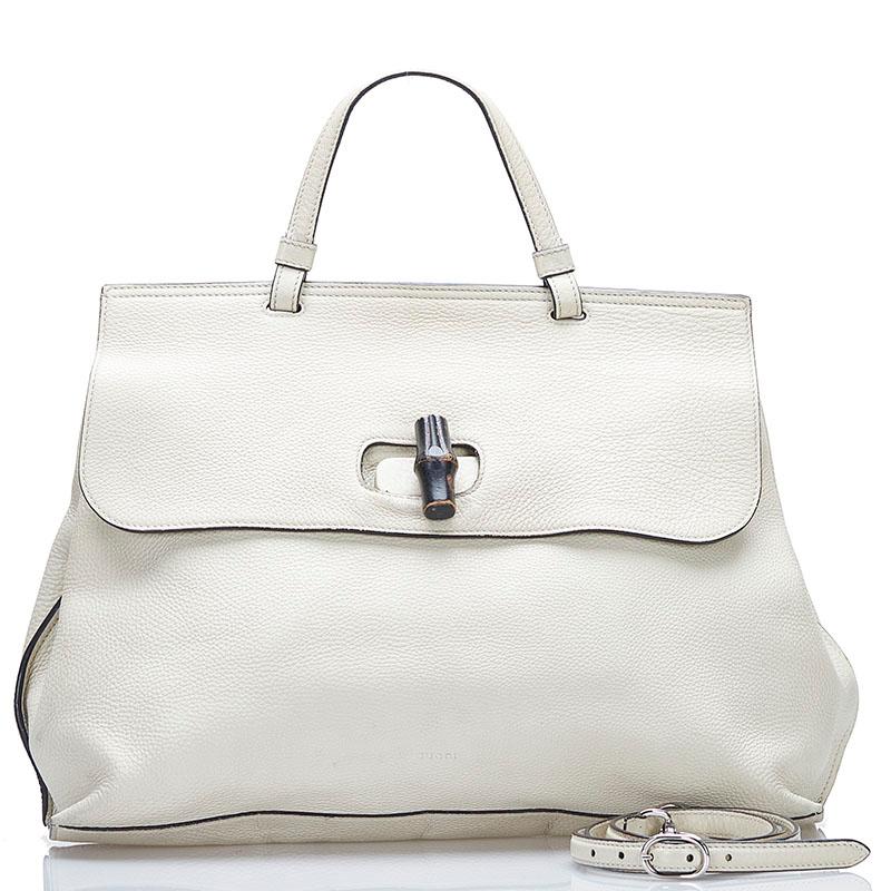 GUCCI グッチ バンブー ハンドバッグ ショルダーバッグ 2WAY 370830 