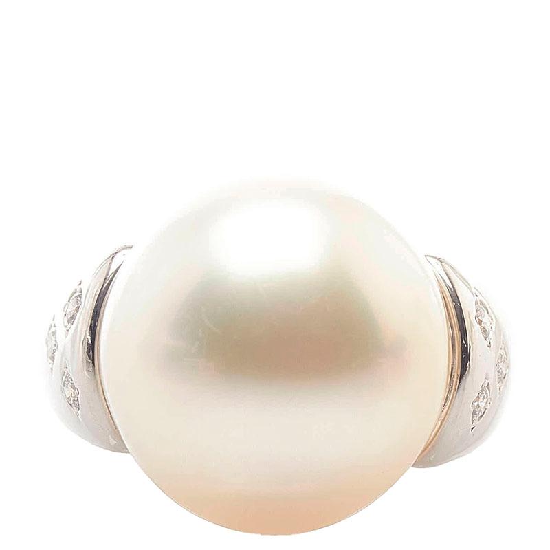 TASAKI pt900 パール ダイヤ0.14ct リング