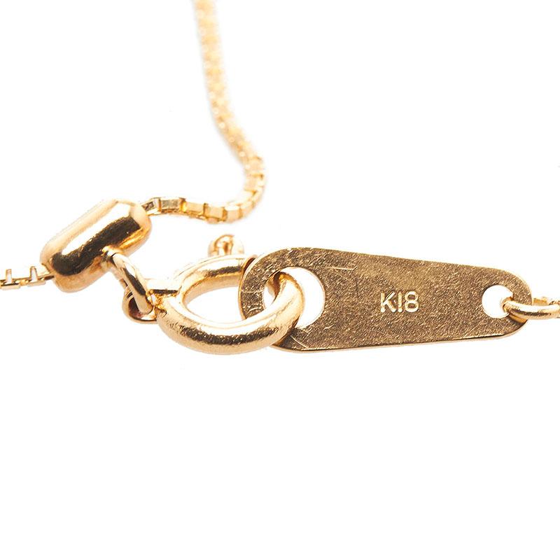 K18YG イエローゴールド ダイヤ0.71ct 鹿の角 植物 モチーフ 