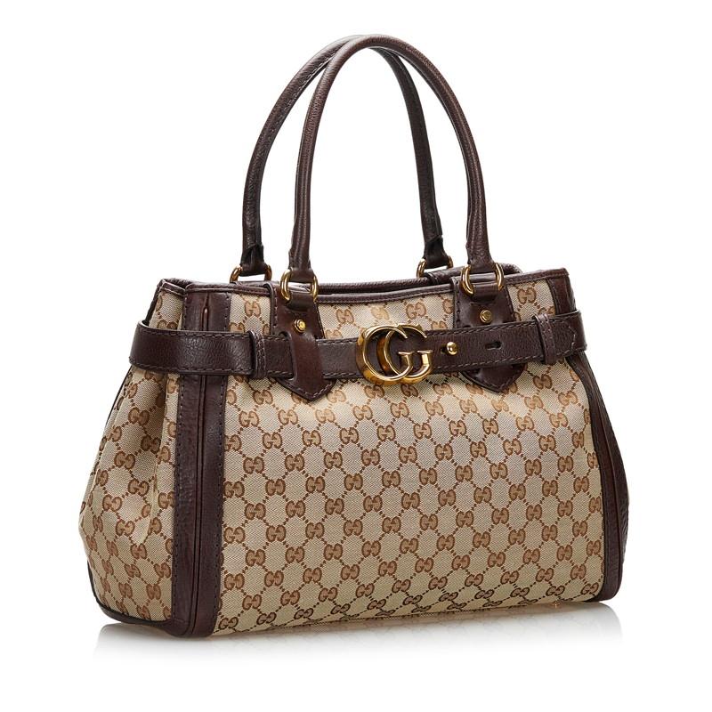 GUCCI グッチ GGキャンバス ハンドバッグ 247183 ベージュ