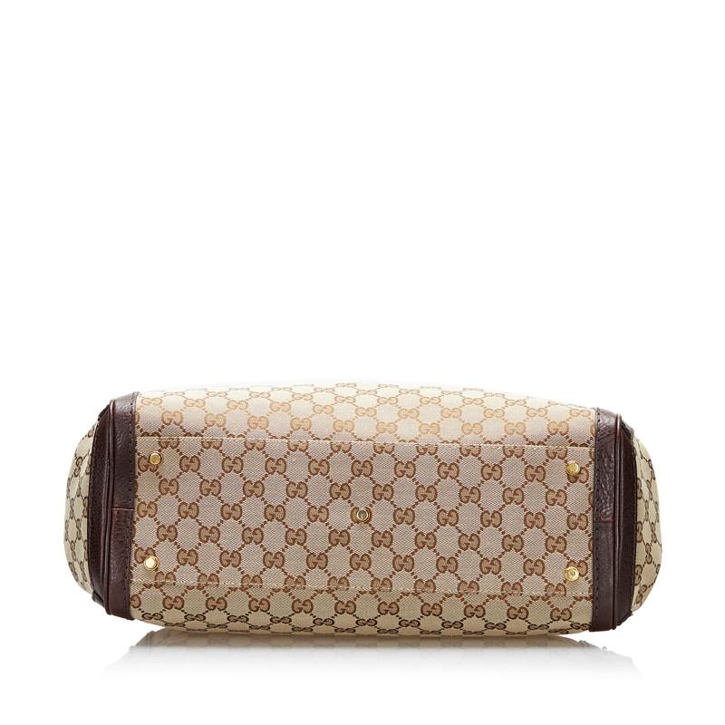 GUCCI（グッチ） GGキャンバス ハンドバッグ 247183 ベージュ ブラウン