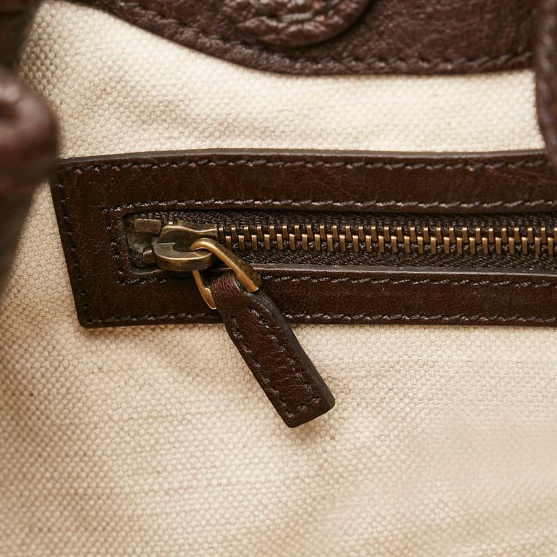 GUCCI グッチ GGキャンバス ハンドバッグ 247183 ベージュ ブラウン 