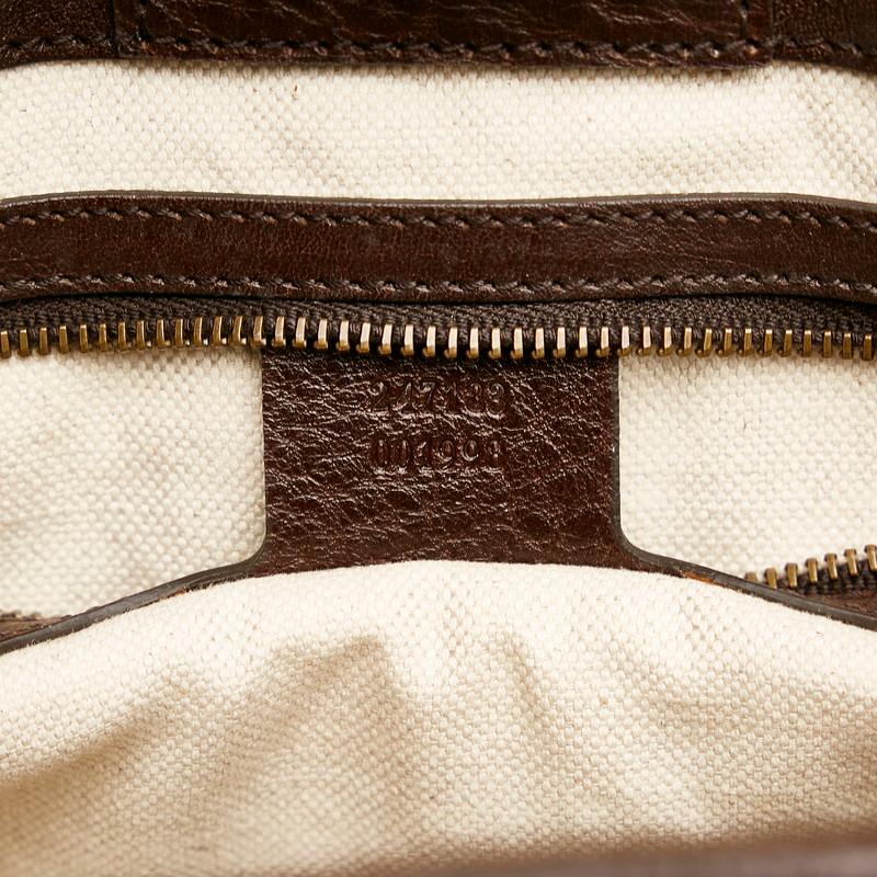 GUCCI グッチ GGキャンバス ハンドバッグ 247183 ベージュ ブラウン 