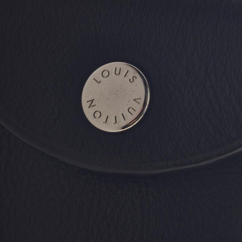 UNISEX S/M ルイヴィトン クロシェット キーリング ブラック レザー