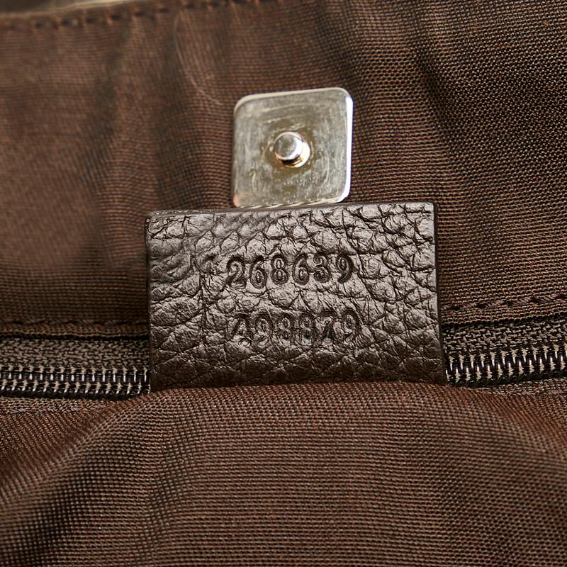 GUCCI グッチ GGクリスタル トートバッグ 268639 ベージュ PVC レザー  