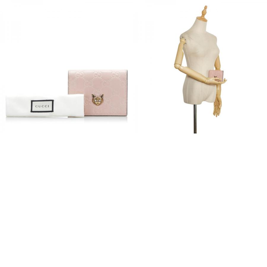 GUCCI グッチ グッチシマ キャット 猫 二つ折り財布 548057 GUCCI グッチ グッチシマ キャット 猫 二つ折り財布 548057