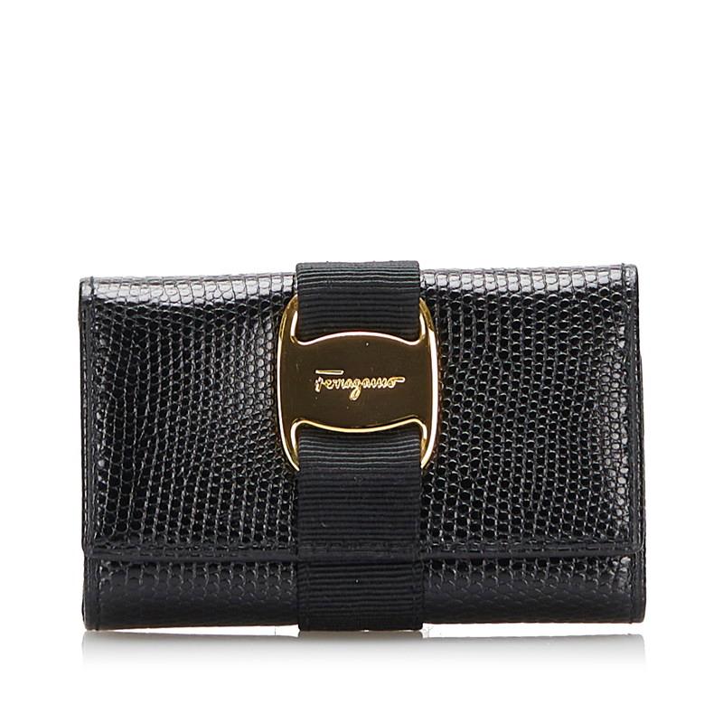 【美品】サルヴァトーレフェラガモ　キーケース　ヴァラリボン黒 日本限定商品】キーケース - ウィメンズ | Ferragamo