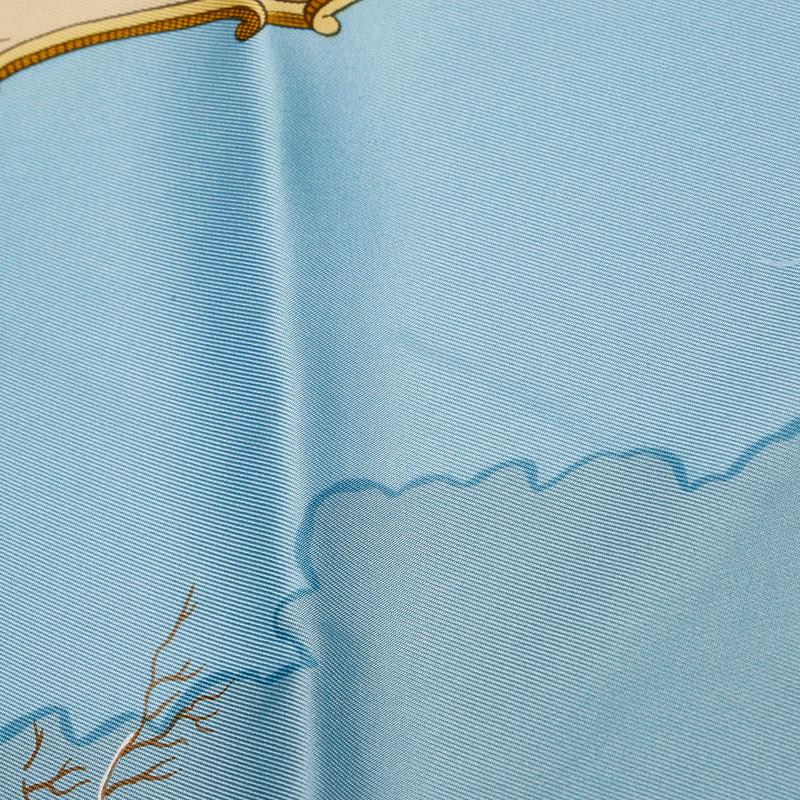 HERMES エルメス カレ90 LES PLAISIRS DU FROID 氷上の喜び HERMES エルメス カレ90 LES PLAISIRS DU FROID 氷上の喜び
