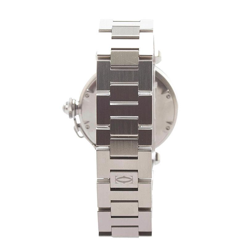 カルティエ Cartier 腕時計 パシャC W31023M7 グリッド シルバー文字盤 デイト 夜光針 SS 自動巻き 【中古】 中古)CARTIER カルティエ パシャC W31023M7（商品ID：3717004148009