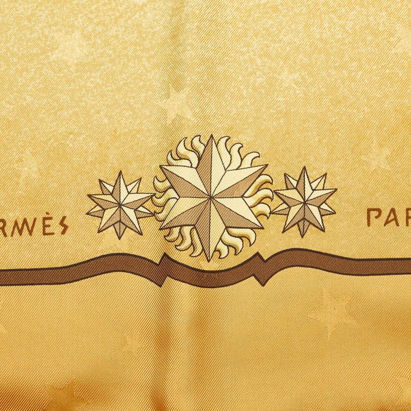 HERMES エルメス カレ90 COSMOS コスモス 宇宙観 スカーフ イエロー  