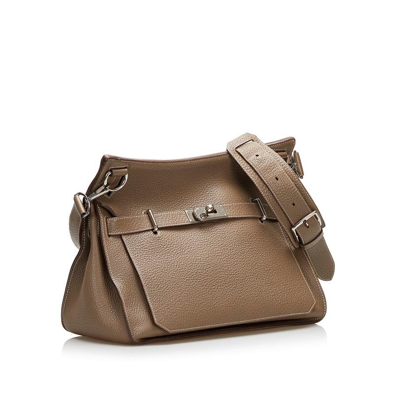 エルメス HERMES ジプシエール37 □M刻　(2009年製) シエル　シルバー金具 トリヨンクレマンス レディース ショルダーバッグ エルメス HERMES ジプシエール37 □N刻印 ブラック/SV金具 トリヨン